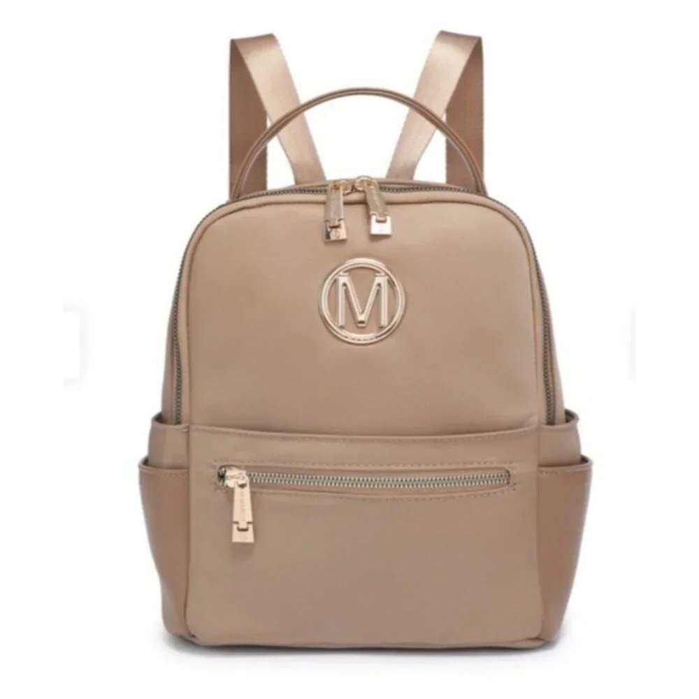 M MARCO MKP Collection Mini Backpack Purse for Ladies XL-M-8110-BG Beige NEW